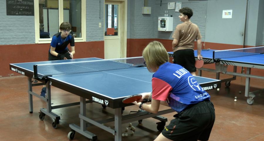 Lilou Dantinne la jeune championne du tennis de table