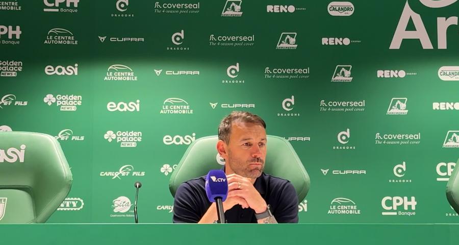 La dernière conférence d'après match de Frédéric Taquin après la victoire face au Cercle de Bruges