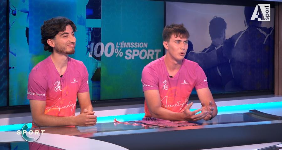 Les invités de la semaine : Gabriel Cardarelli et Gael Chapelle(Triathlon de Binche)