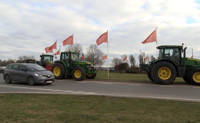 Agriculteurs : un convoi est parti de Binche vers Bruxelles
