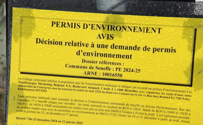 Feluy : permis d'environnement accordé à TotalEnergies