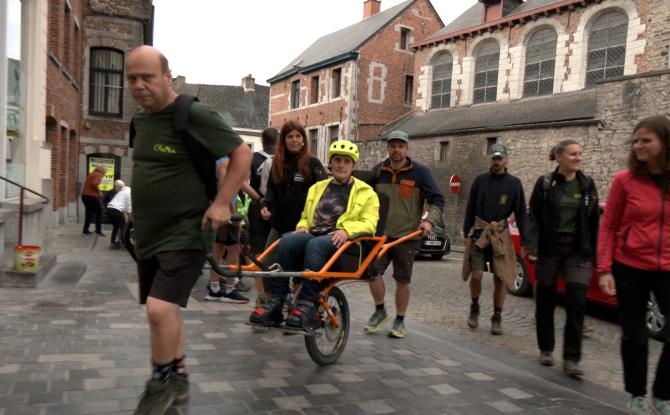 Défi solidaire: traverser la Wallonie en Joëlette