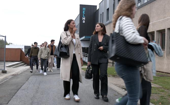 Helha : les étudiants louviérois arrivent sur leur nouveau campus