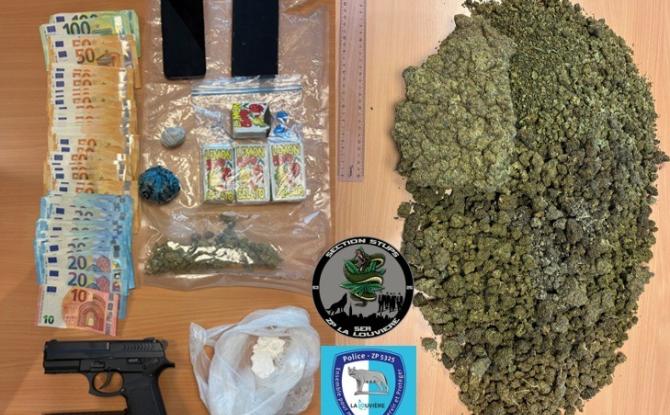 La Louvière : importante saisie de drogues et arrestation d'un trafiquant