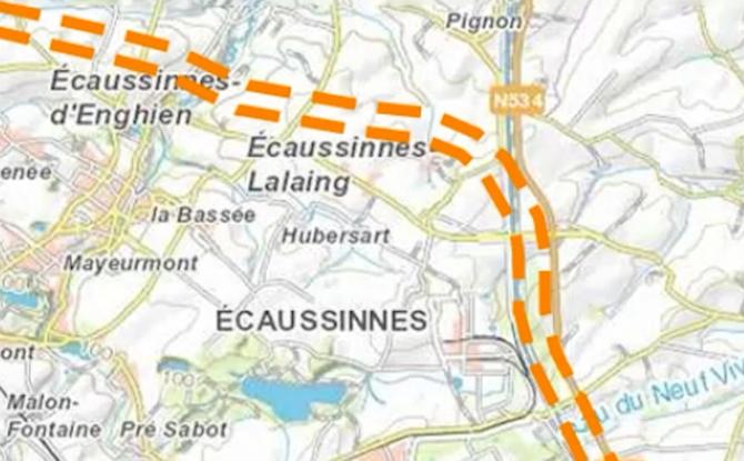 Boucle du Hainaut : Ecaussinnes rappelle sa position au ministre Desquesnes