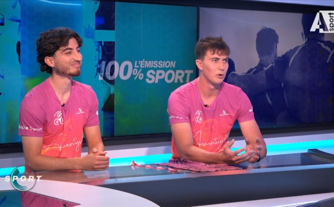 Les invités de la semaine : Gabriel Cardarelli et Gael Chapelle(Triathlon de Binche)